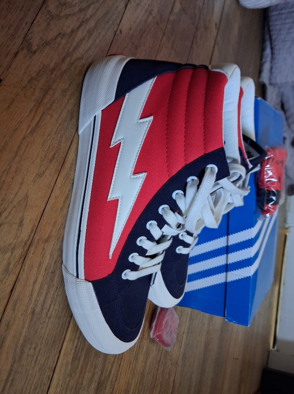 Revenge x Storm Vol. 2 High Top Sneakers - Red/Dark Navy Blue - Men's Size 10